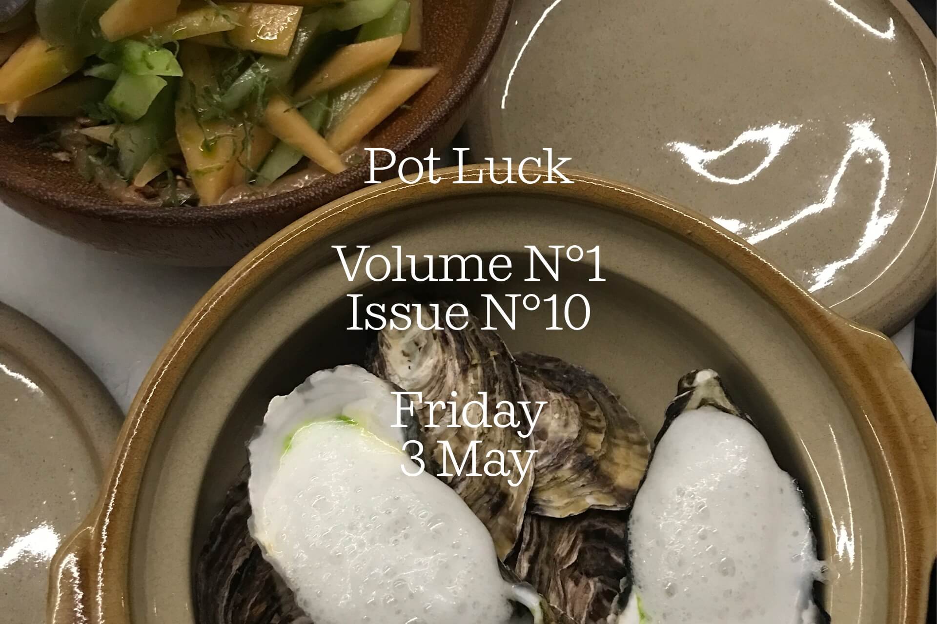 Pot Luck — Friday May 3